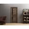 Sartodoors Slab Barn Door Panel 32 x 80in, Veregio 7588 Cognac Oak W/ Black Glass, Pocket Closet Sliding VEREGIO7588S-AKA-32 - alternate 4